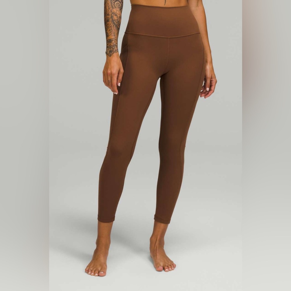 Lululemon Align High-Rise Pant with Pockets 25" Roasted Brown size 16